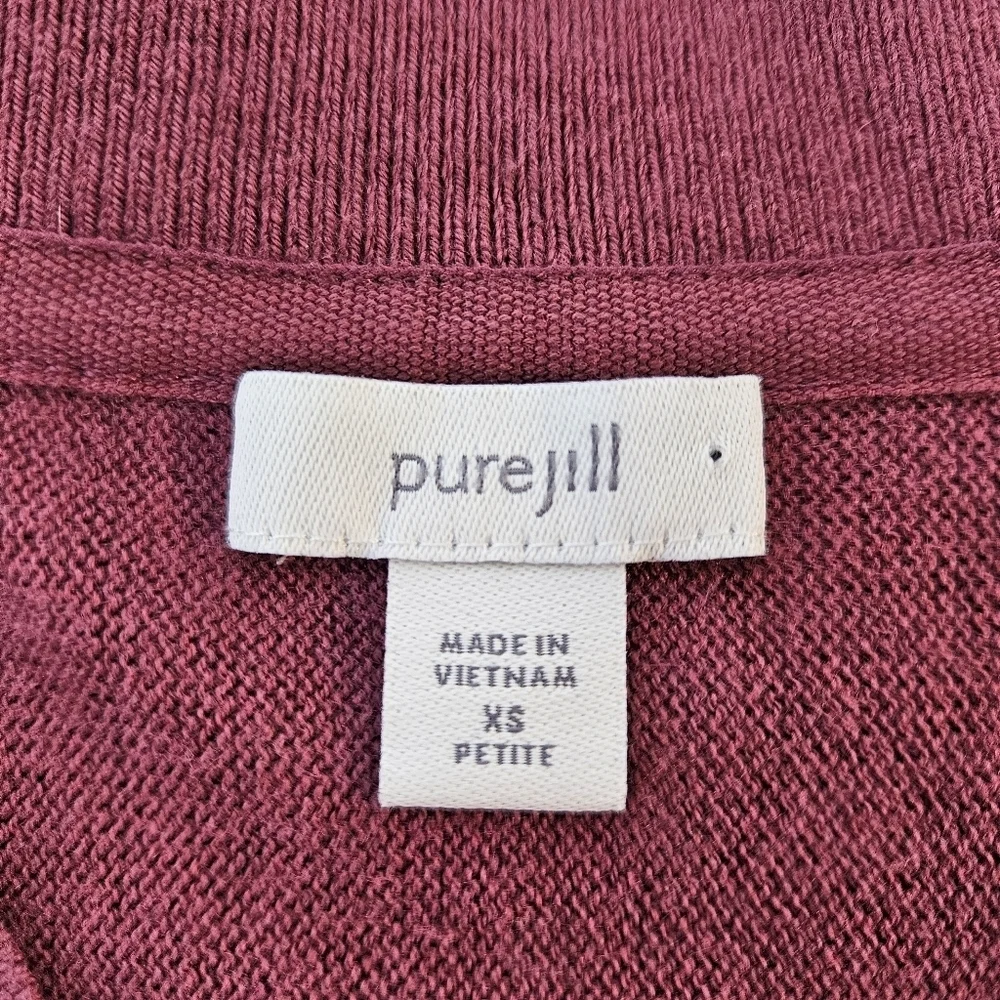 J. Jill Pure Jill Oversized V-neck Drop Shoulder Relaxed Sweater XS PETITE - Picture 5 of 9